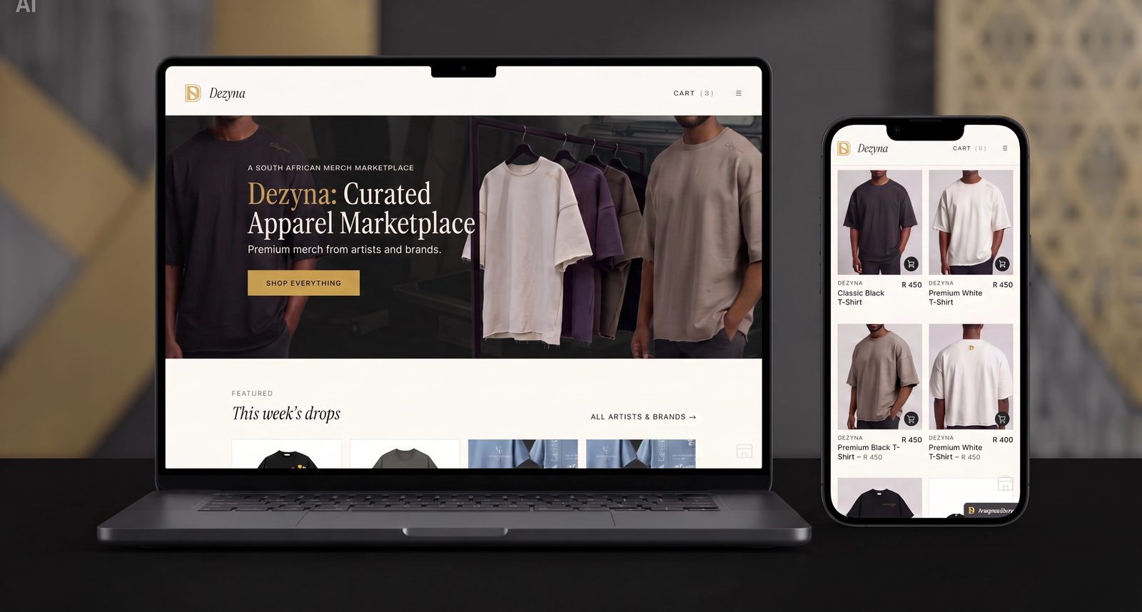 Dezyna curated South African merch marketplace